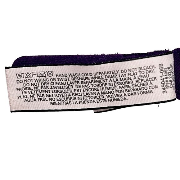 Victoria's Secret 32B Push Up Bra Purple Lace Strappy Front Adjustable Straps - Picture 10 of 12